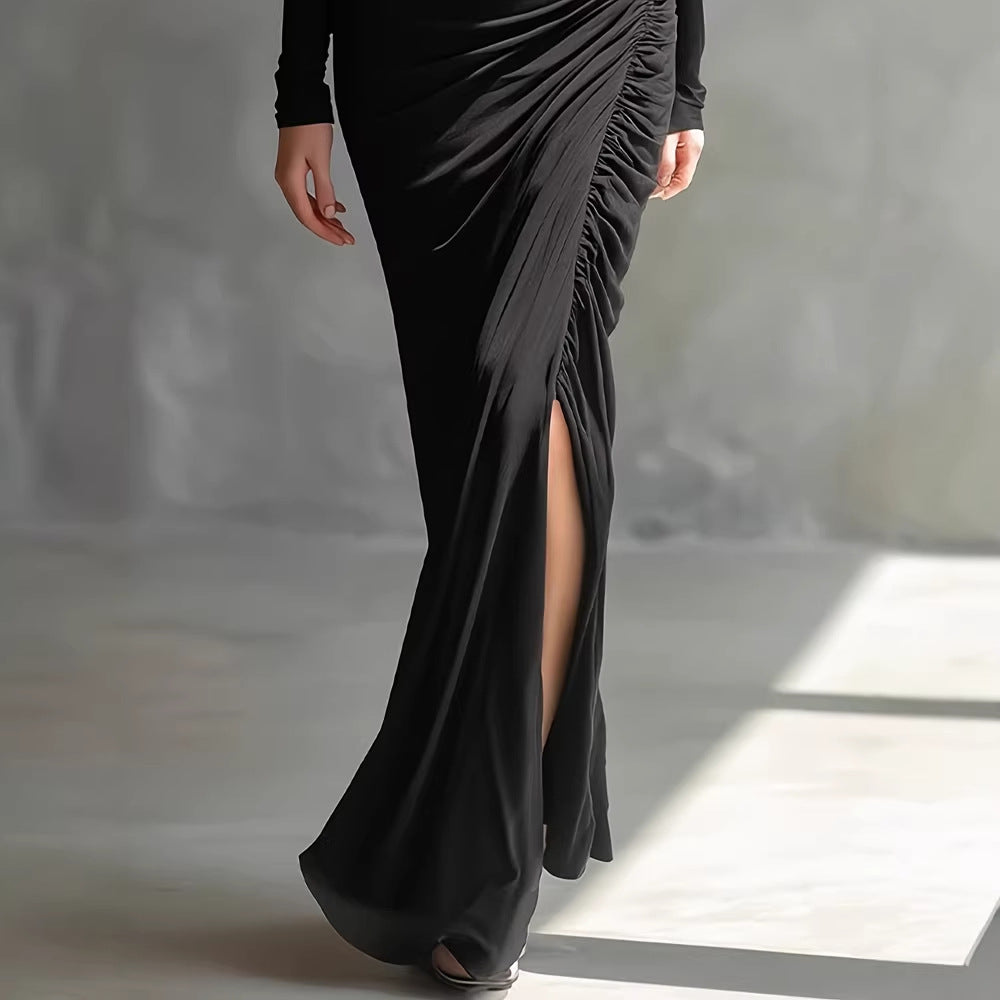 Women's Pleated Strapless Dress