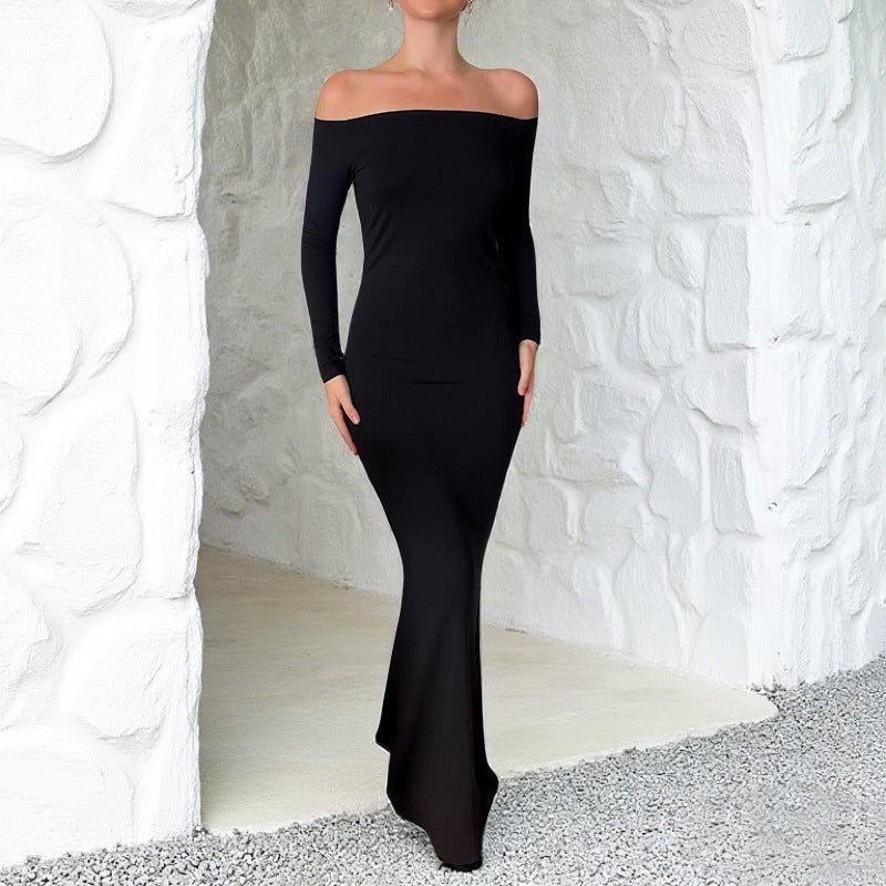 Backless Evening Maxi Long Sleeve Pack Dress