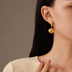 Ocean Conch Scallop Earrings