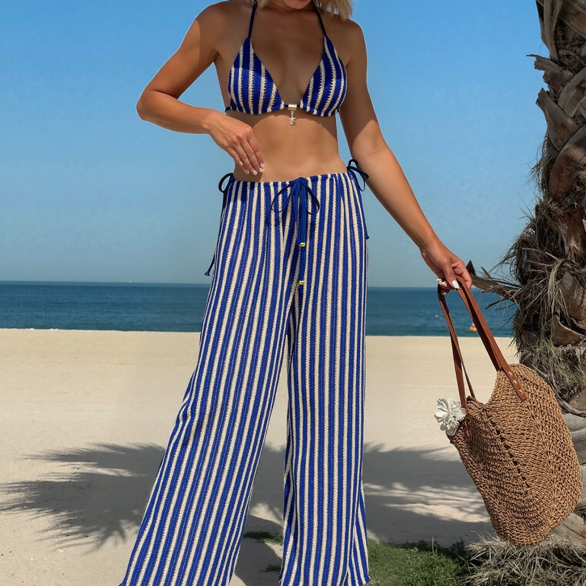 Color Matching Bikini Swimwear