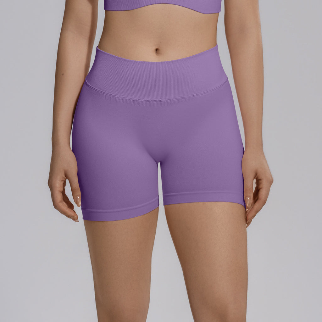 Peach Hip Seamless Knitted Yoga Pants V Skinny Slimming Running Sports Quick Drying Fitness Shorts