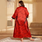 Women's Plus Size Silk Pajama Shorts Set