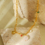 Natural Stone Beaded Pearl Necklace Trendy Necklace