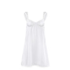 Satin Lace Spaghetti Strap Pajamas Nightdress Summer Women