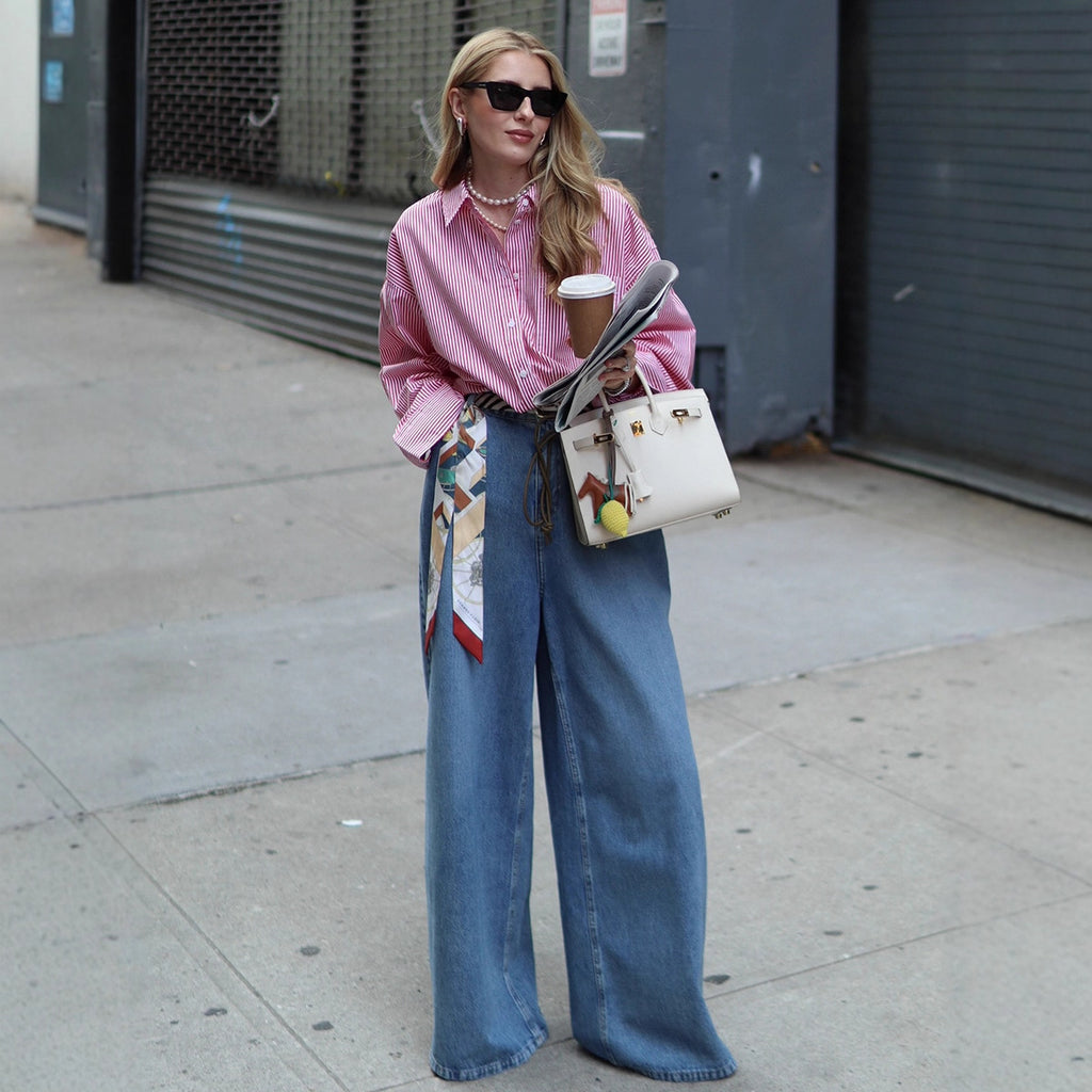 Women's Wide-Leg Straight Jeans