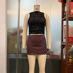 Brown with polkadot