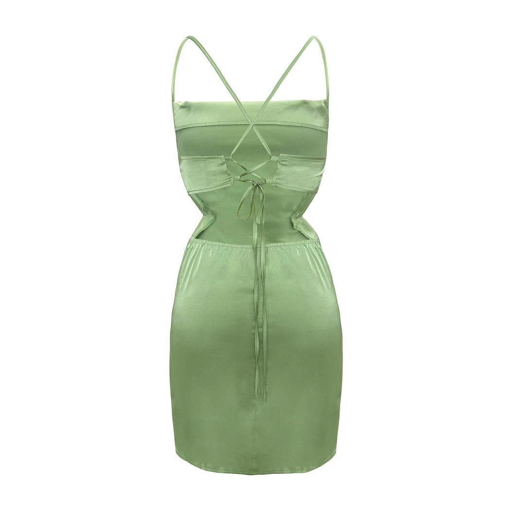 Women's Lace Backless Dress