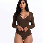 Simple Office Long Sleeve Jumpsuit
