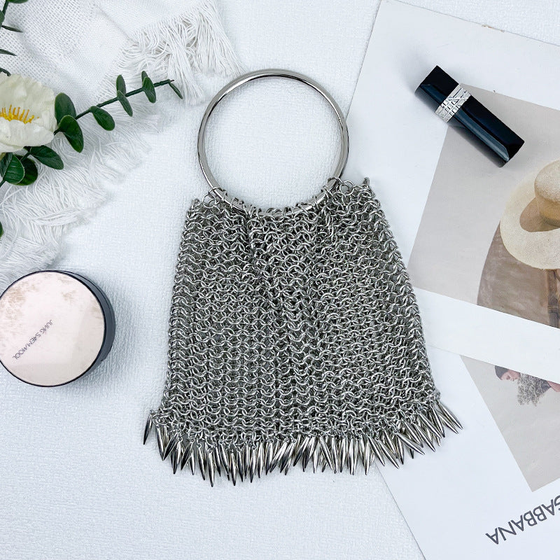 Women's Woven Tassel Shoulder Bag