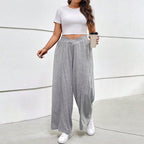Women's Plus Size Wide-Leg Pants