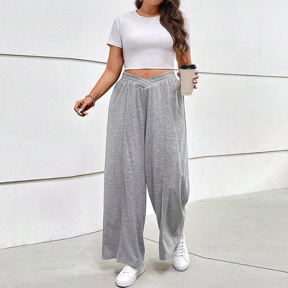 Women's Plus Size Wide-Leg Pants
