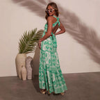 Women's Floral Spaghetti-Strap Maxi Dress