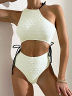 Solid Color One-piece Swimwear