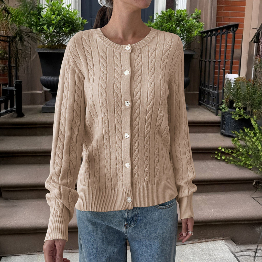 Women's Holiday Button Woolen Shirt Coat Autumn Winter