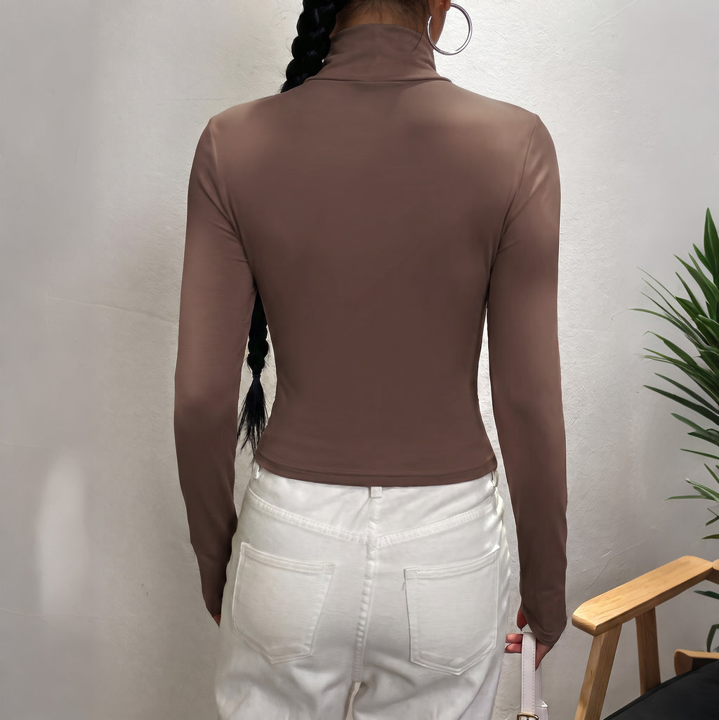 Women's Maillard High-Neck Short Top