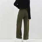 Women's Draping Light Luxury Wide Leg Design Loose Straight Casual Pants All Match Small Slim Fit Women Pants