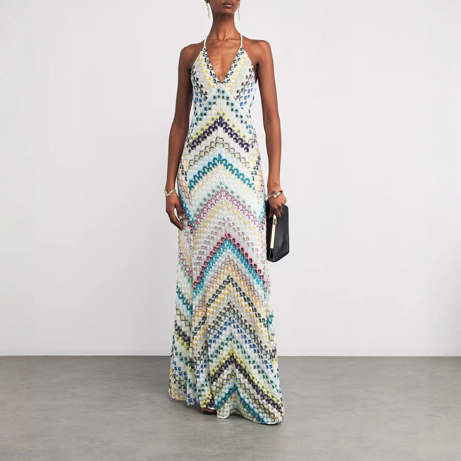 Women's Positioning Printing Sheath Slim Party Dress