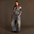 Women's Loose Denim Overalls