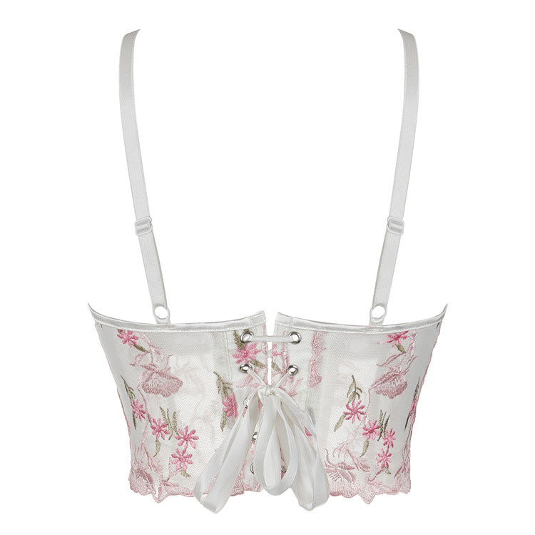 Women's Breathable Double Shoulder Strap Mesh Tube Top