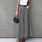 Collared Shirt & Wide-Leg Pants Set