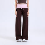 Women's Color-Block Wide-Band Yoga Pants