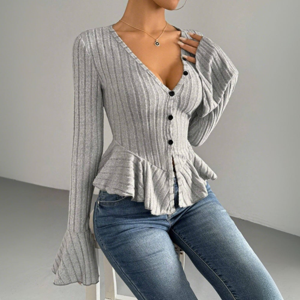 Women's Women's Elegant T Shirt Cold Lightly Mature Slim Top