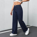 Women's Dark Wash Wide Leg Jeans
