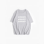 Women's Printed T Shirt Women Summer Loose Round Neck Cotton Short Sleeve Top