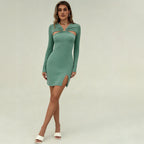 Women's Sheath Long Sleeve Dress