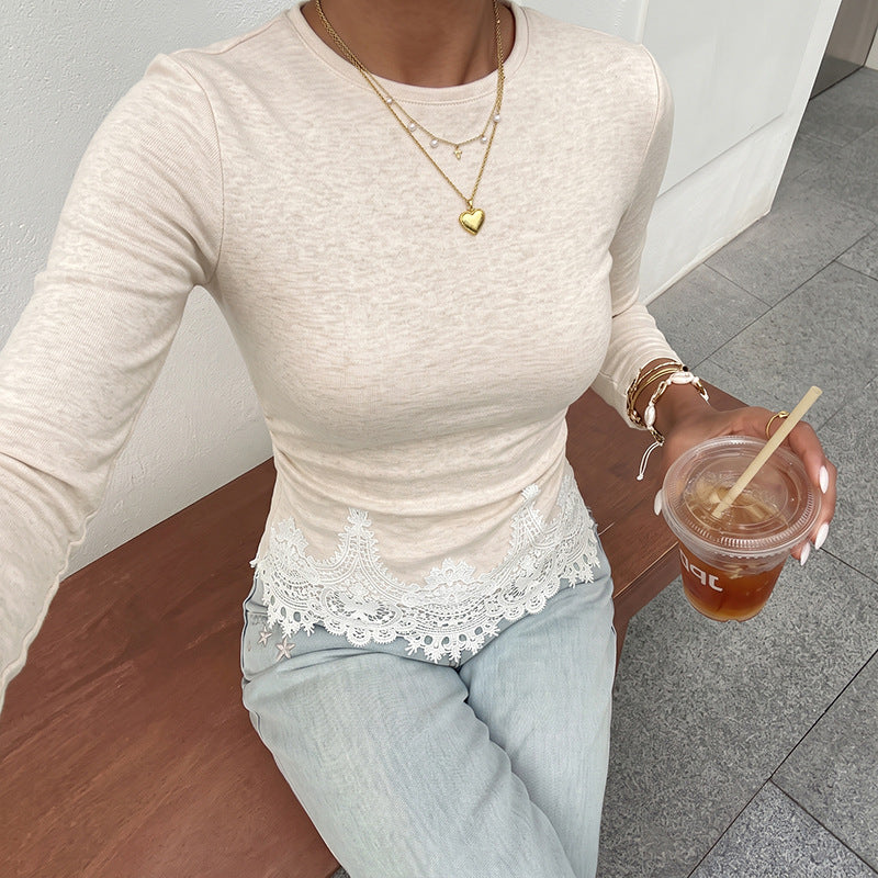Autumn Winter Knitting Inner Bottoming Shirt Long Sleeve