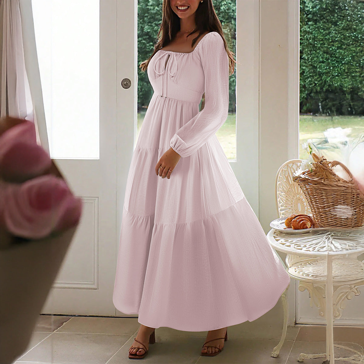 Women's Casual Vacation Small Sling Seaside Atmosphere Dress Women Clothing Autumn Winter