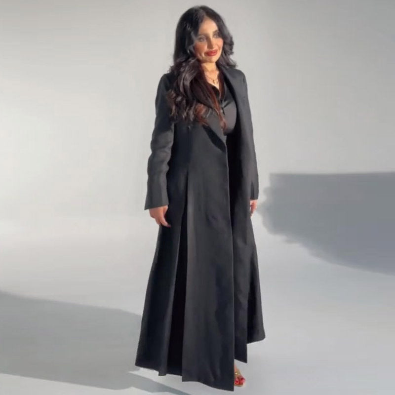 Arrival Designer Model British Retro Midi Coat
