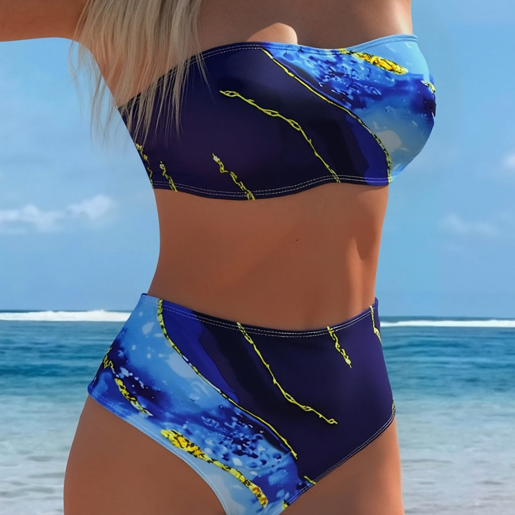 Detachable Shoulder Bikini Swimwear