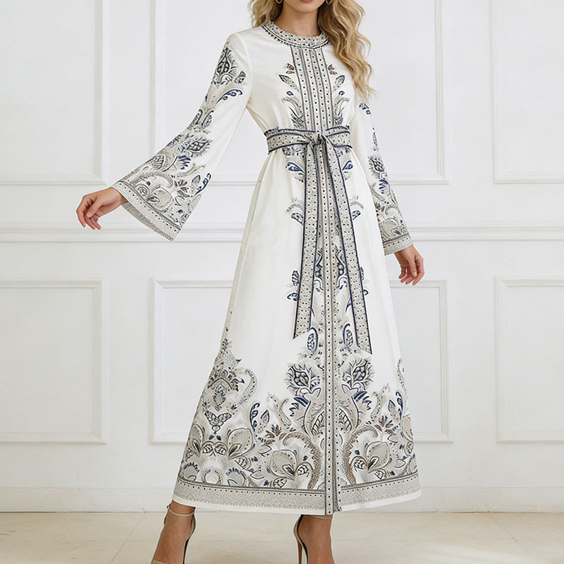 Women's Clothing Bohemian Printed Midi Dress
