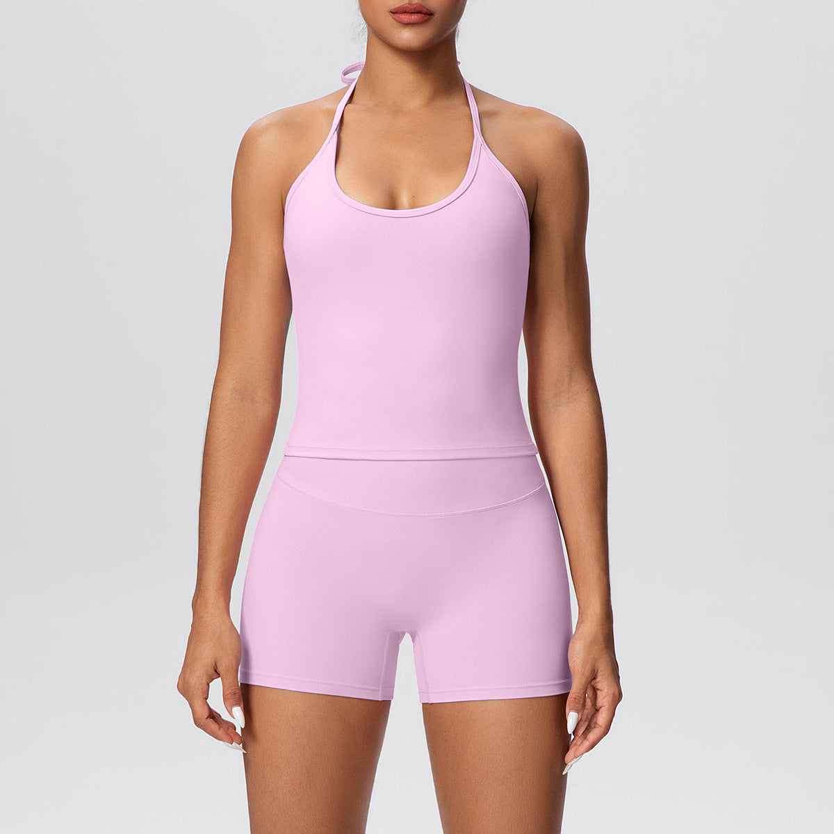 Women's Cloud Sense Solid Color Lace Strap Beauty Back Yoga Vest