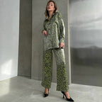 Women's Casual Suit Women's Leopard Print Spring Women's Long Sleeved