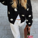 Women's Plush Drop-Shoulder Wool Coat