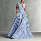 Blue and White Stripe