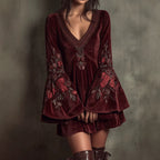 Women's Mini Velvet Dress