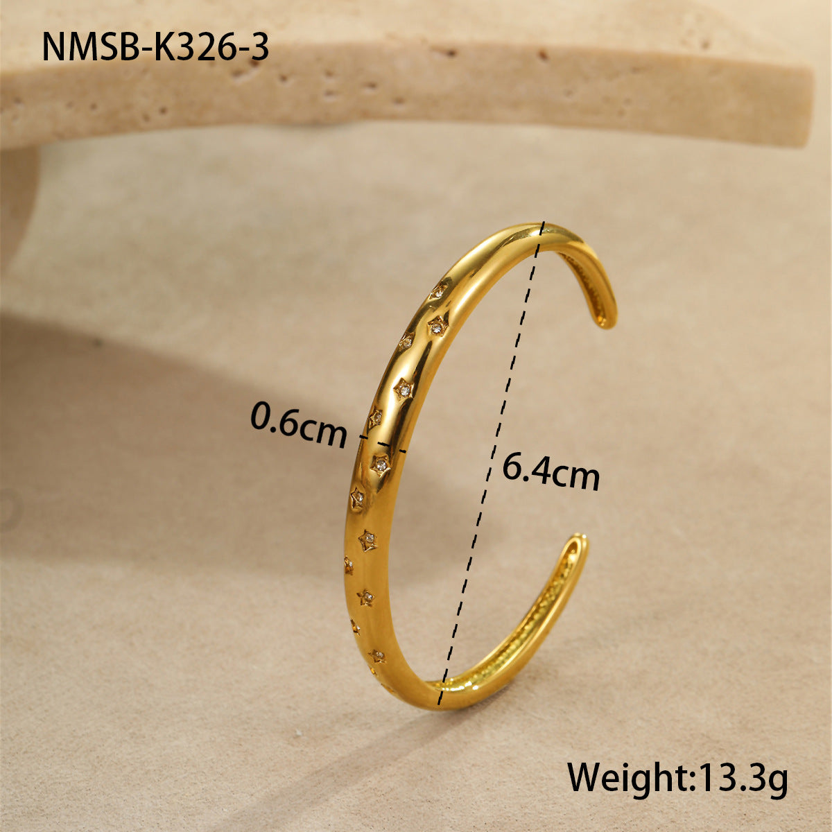 Gold White Diamond Bracelet