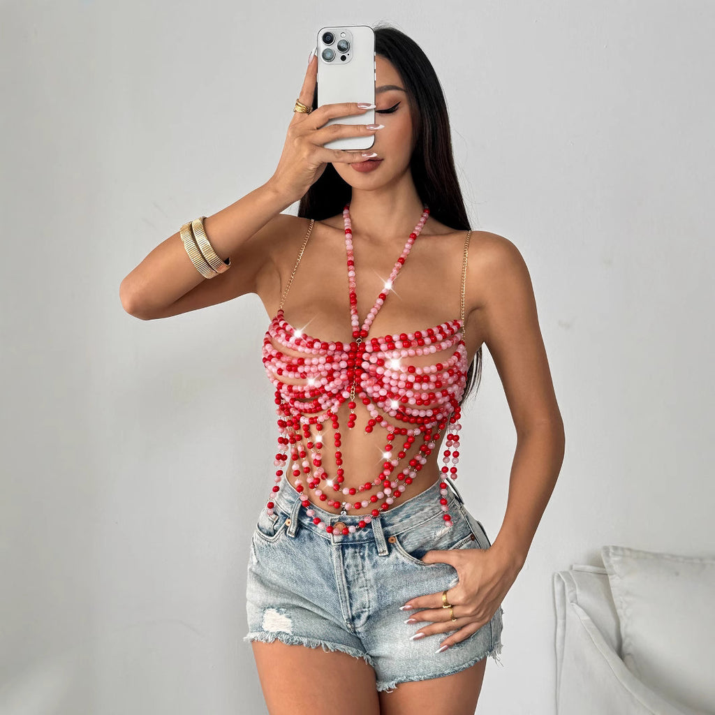 Women's Halter Backless Corset Bra