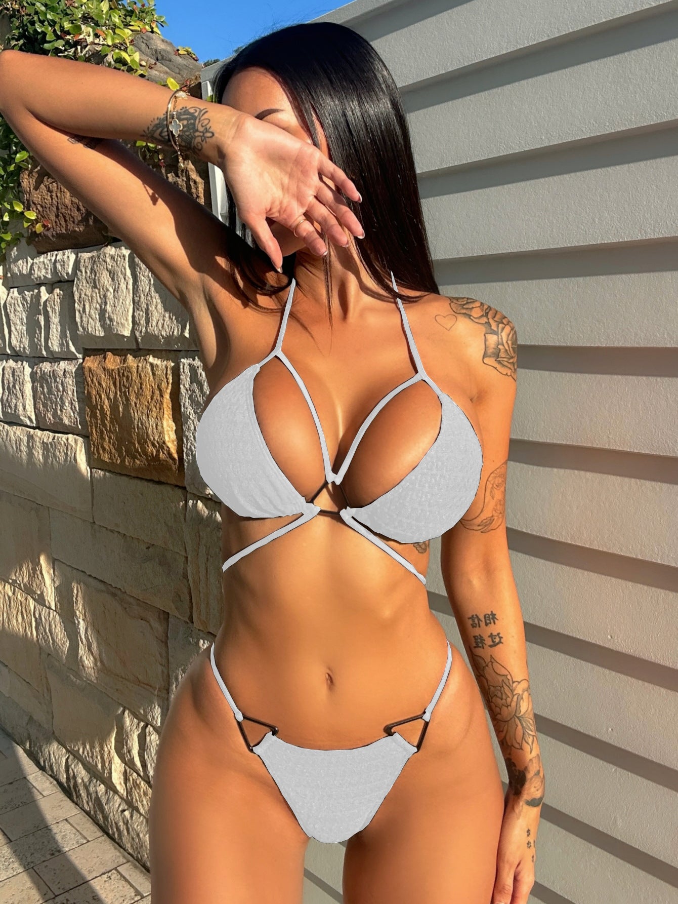 Split One-piece Swimwear
