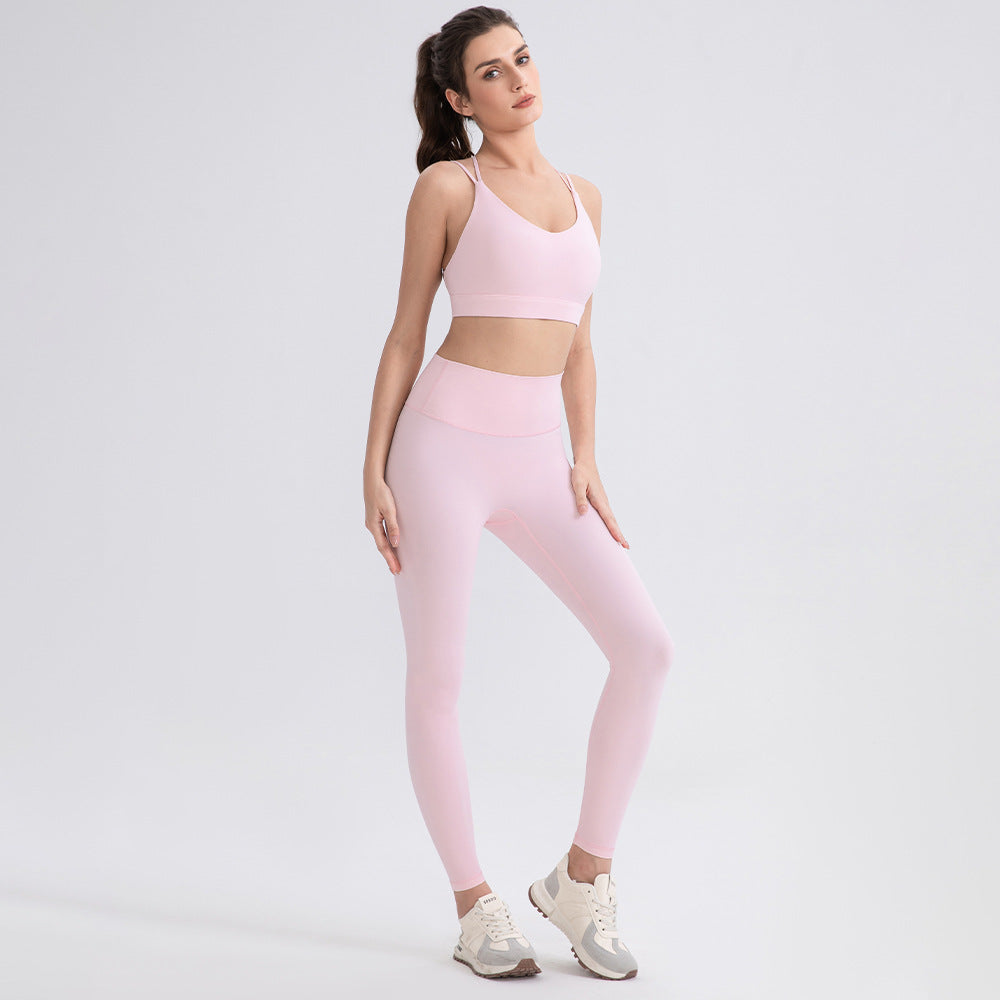 Women's Cross-Back Yoga Sports Bra
