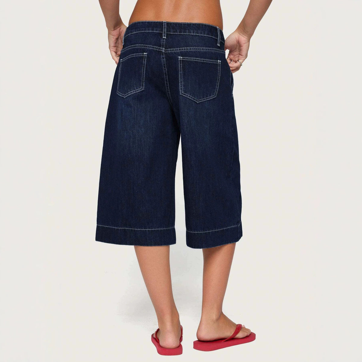 Women's Washed Denim Shorts