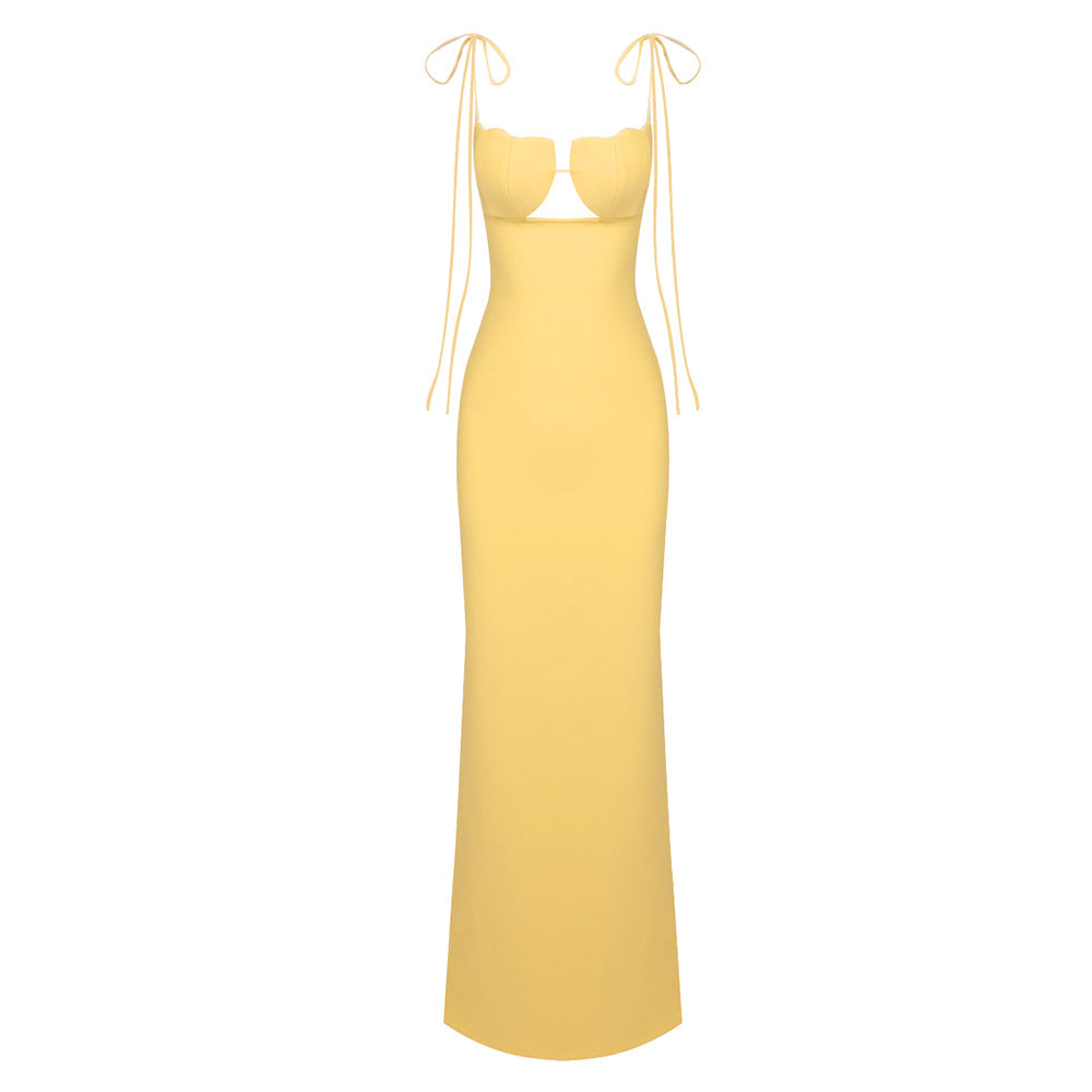 Women's Winter Shell Chest Cup Strap Dress Sexy Women Clothing Dress Backless Wearable