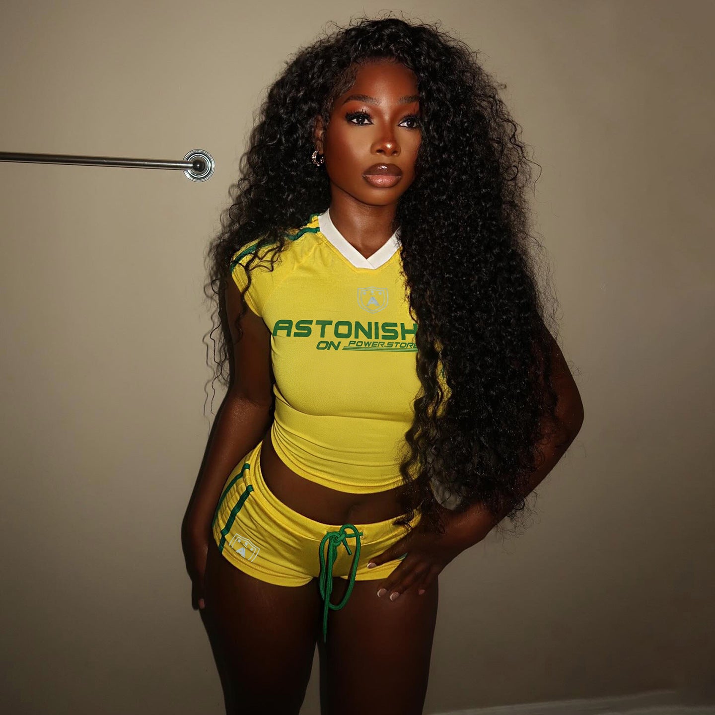 Summer Women Clothing Letter Graphic Print Sleeveless T shirt Low Waist Sports Shorts Set