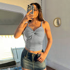 Women’s Twist-Front Slim Camisole Top