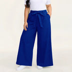 Women's Plus Size Wide-Leg Trousers