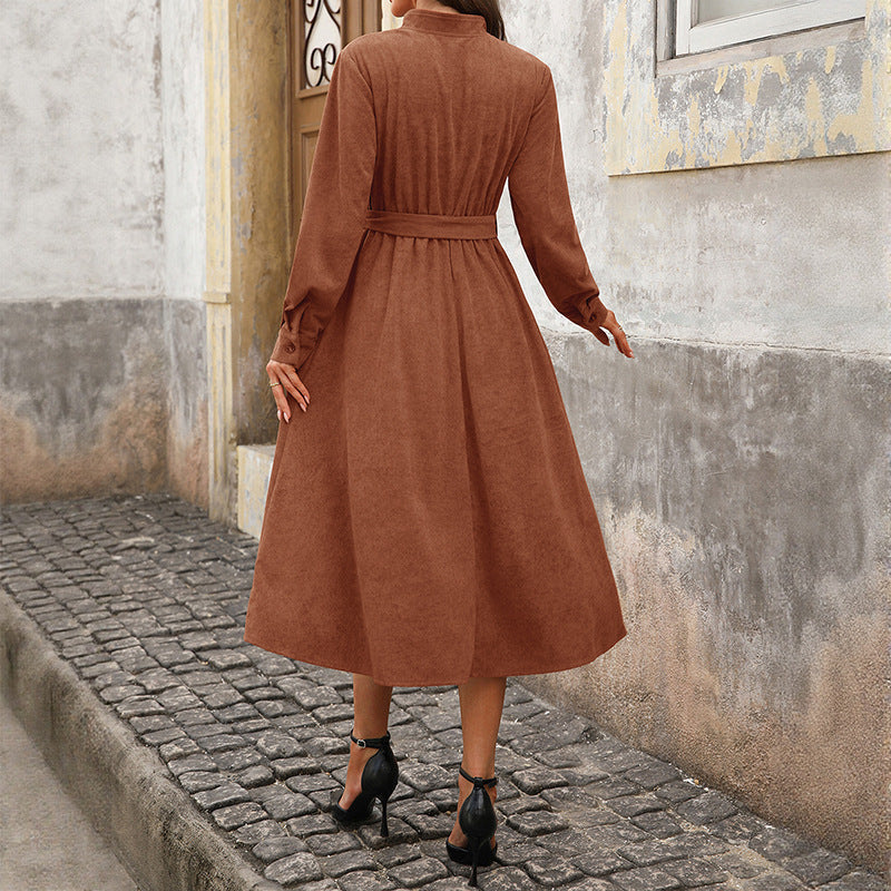 Women's Idle Solid Dress