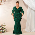 Women's Sequin Short Sleeve Dress
